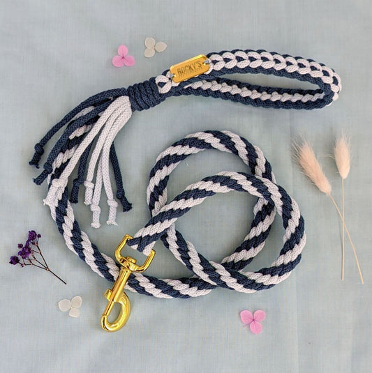 Macrame Pink and Blue DIY Dog Lead