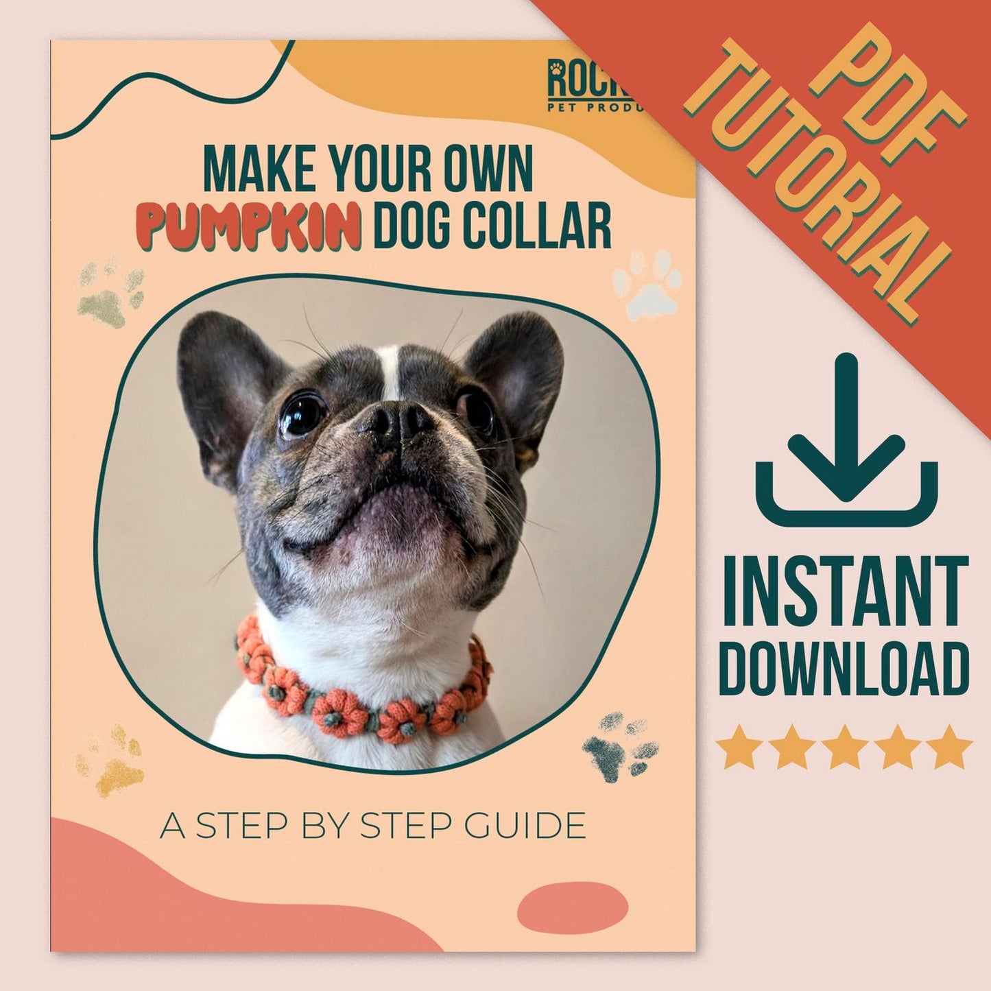 Macrame Make Your Own Pumpkin Dog Collar Crafting Download Guide