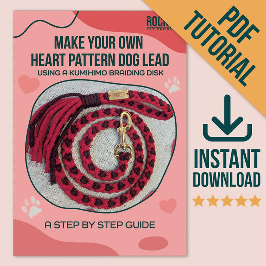 Macrame Make Your Own Heart Pattern Dog Lead Crafting Download Guide