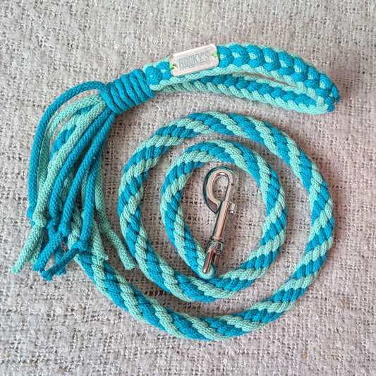 Macrame Two Tone Mint DIY Dog Lead