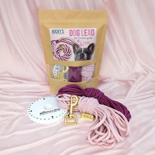 Macrame Pink dog lead DIY Craft Kit