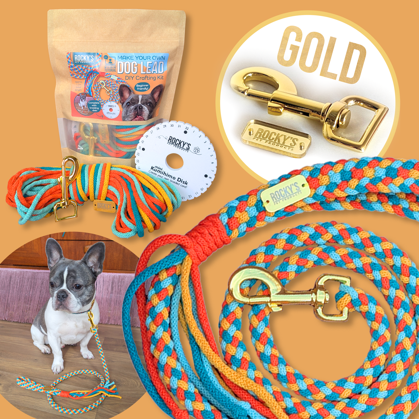 Dog Lead DIY Crafting Kit | Basket Weave Pattern | Make Your Own Dog Lead