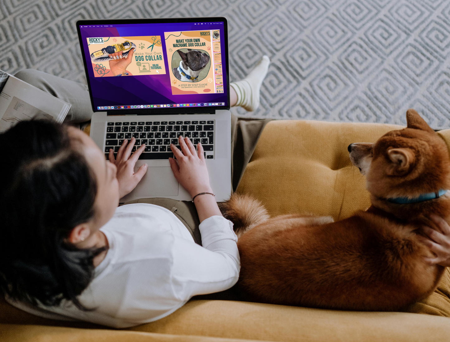 Make Your Own Macrame Dog Collar Digital Download how-to Guide