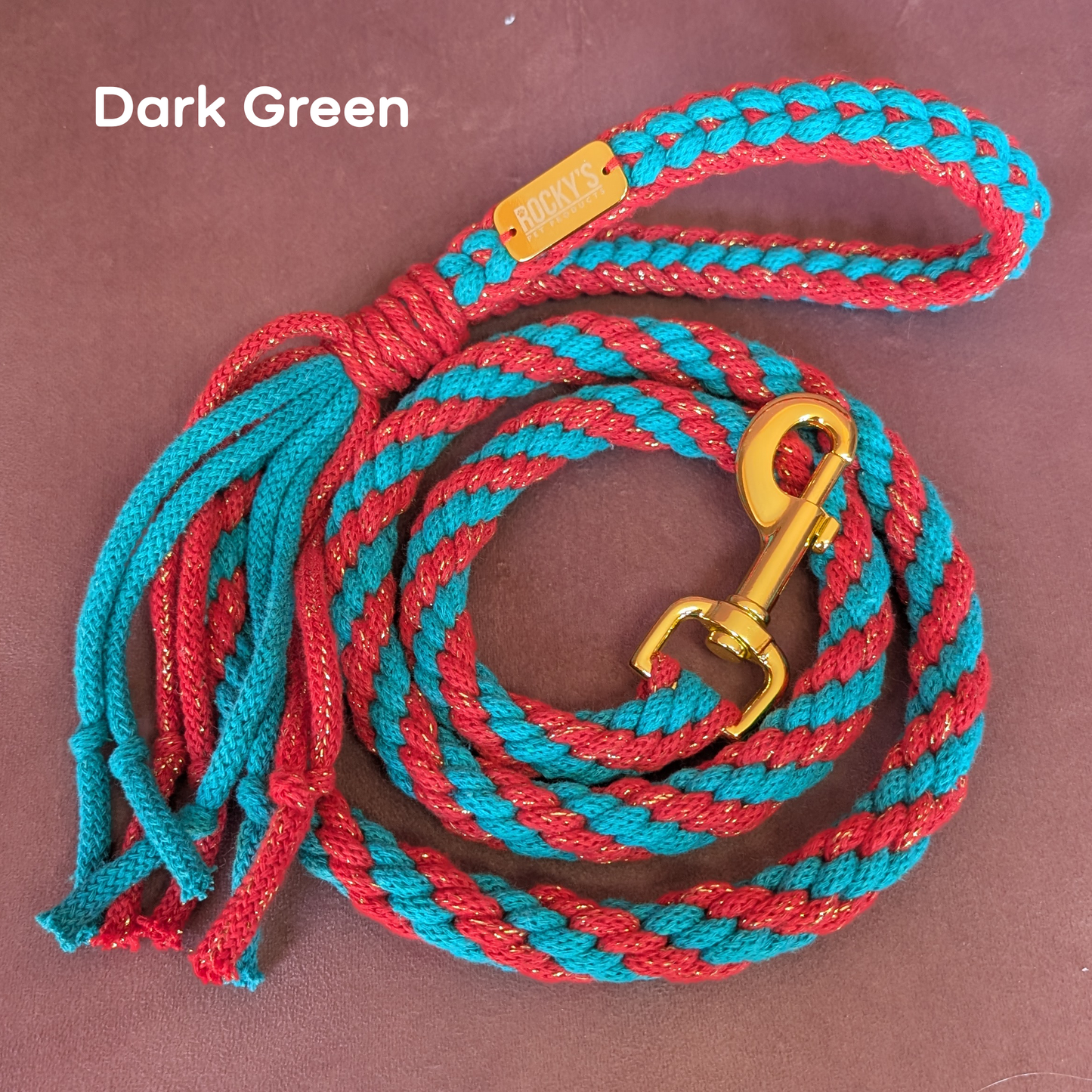 Make Your Own Dog Lead Craft Kit - Sparkle Xmas Colours Collection