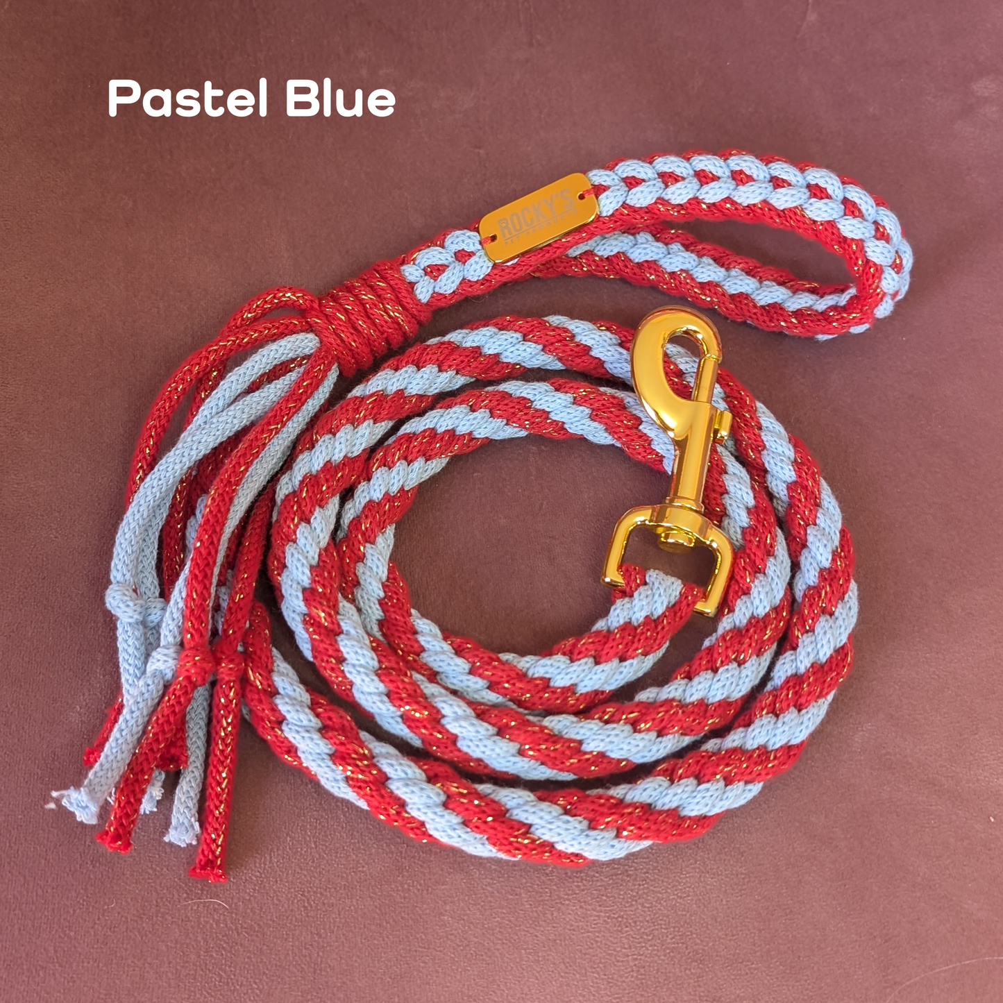 Make Your Own Dog Lead Craft Kit - Sparkle Xmas Colours Collection