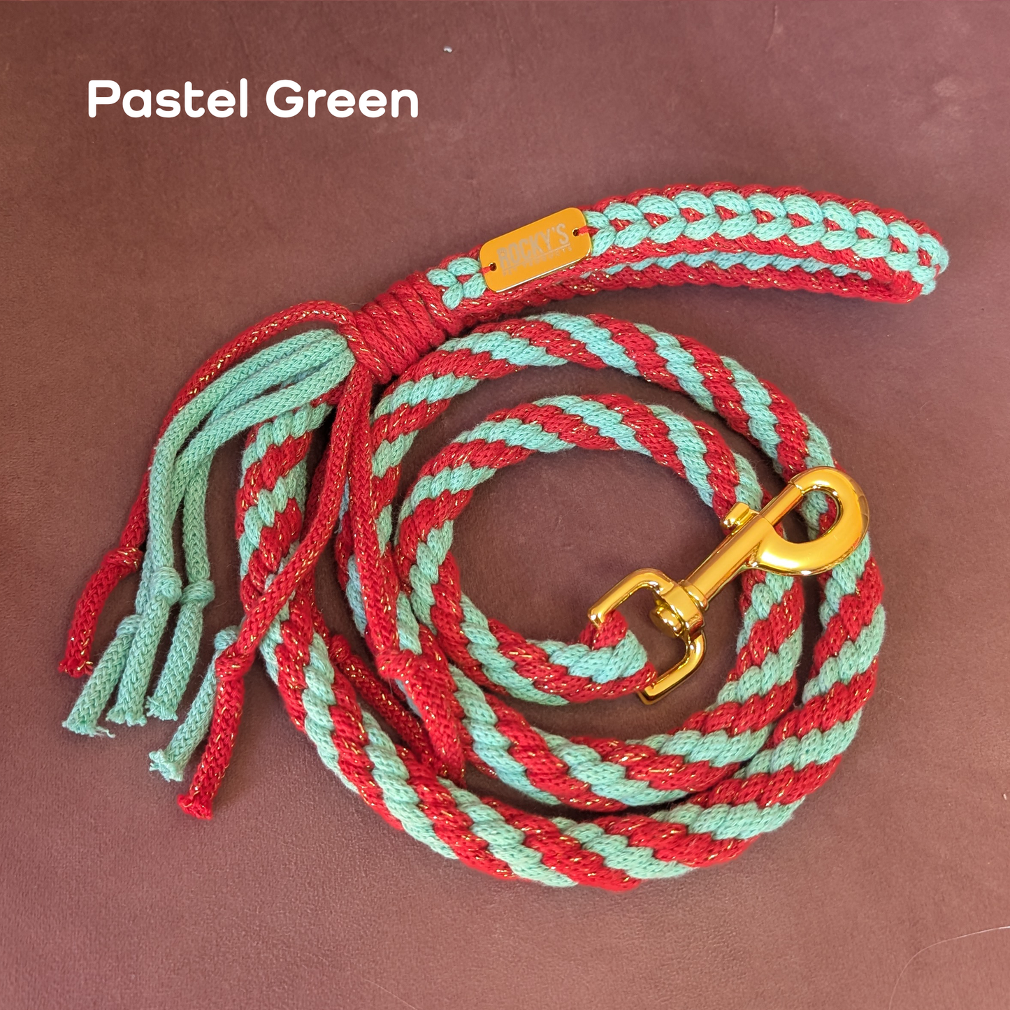 Make Your Own Dog Lead Craft Kit - Sparkle Xmas Colours Collection
