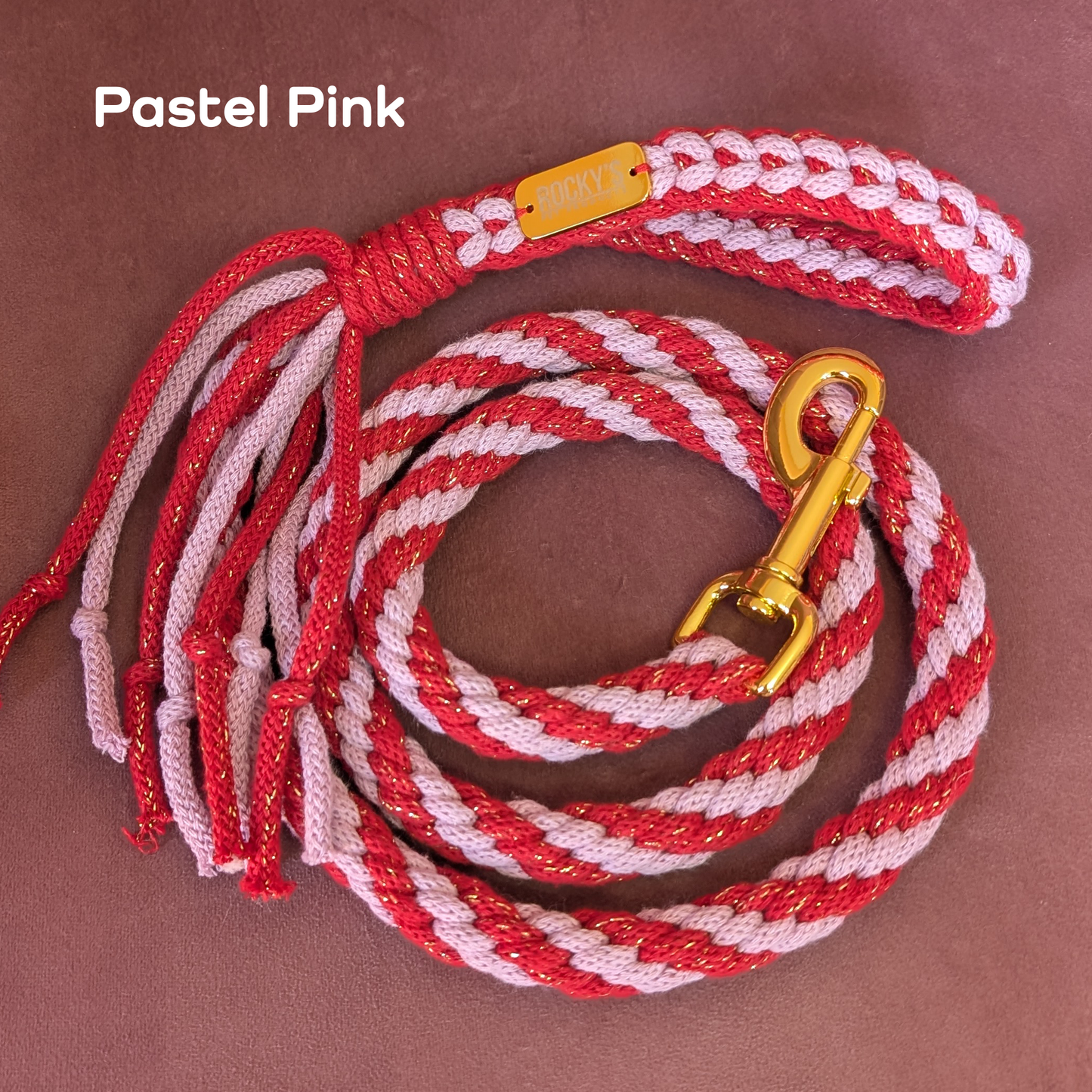 Make Your Own Dog Lead Craft Kit - Sparkle Xmas Colours Collection