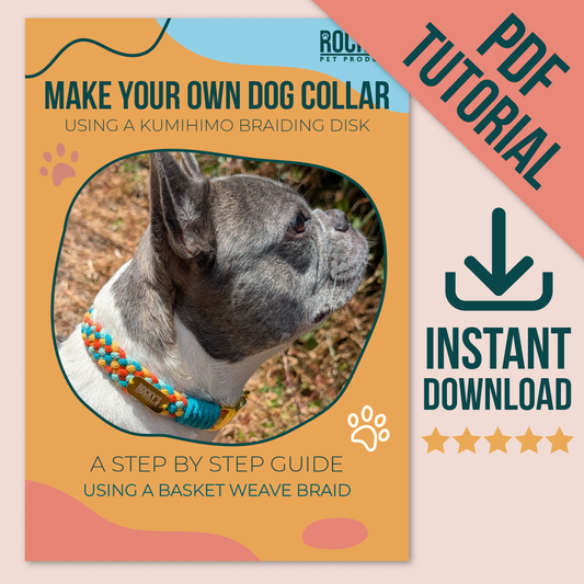 Make Your Own Basket Weave Dog Collar Digital Download how-to Guide